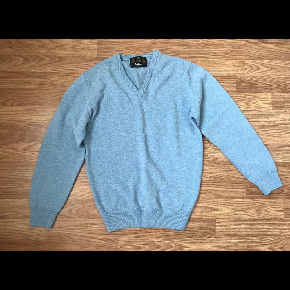Wool Barbour sweater.